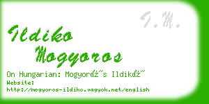 ildiko mogyoros business card